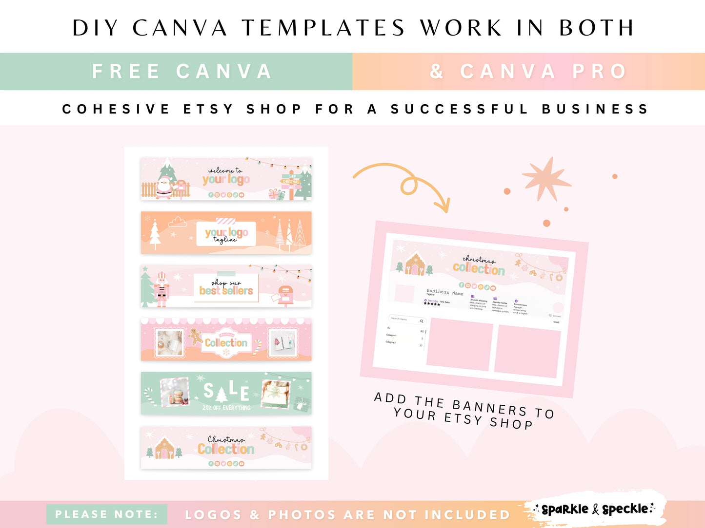 Playful Christmas Etsy Shop Kit