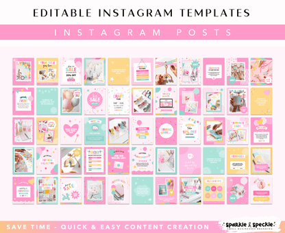 Colorful Party Shop Instagram Template Bundle