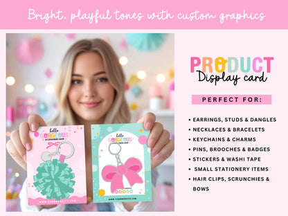 Rainbow Product Display Cards Templates