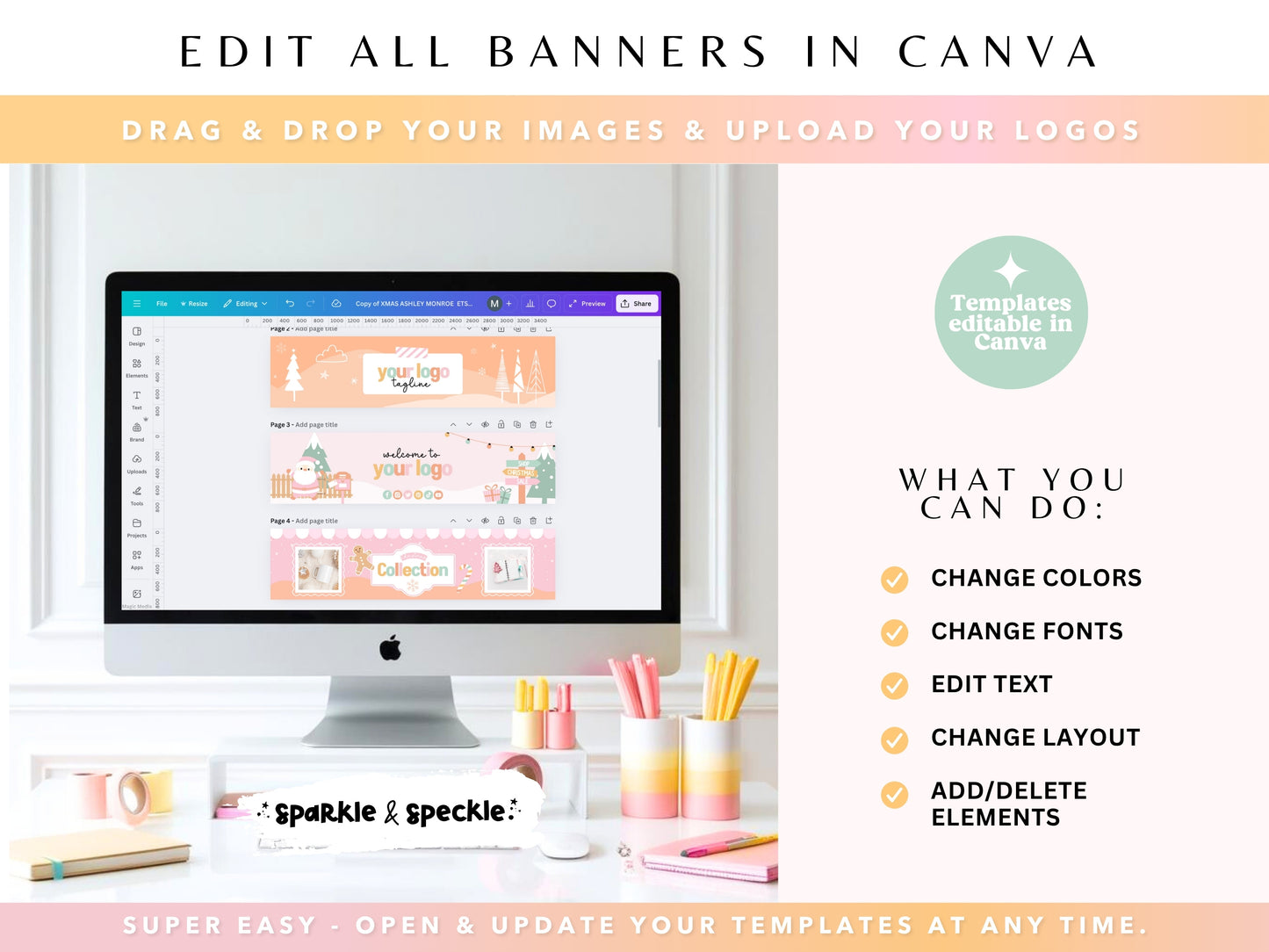 Playful Christmas Etsy Shop Kit