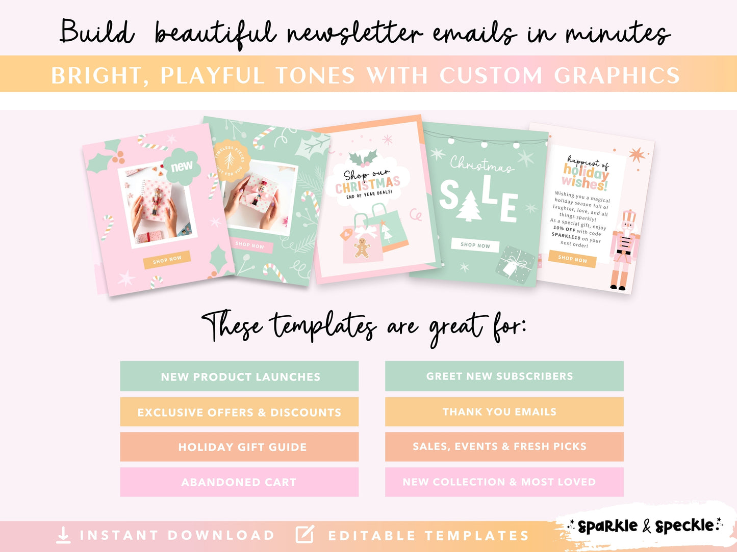 Playful Christmas Email Marketing Templates