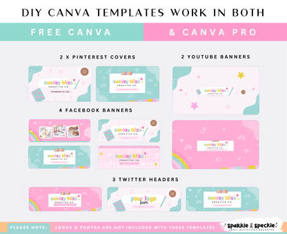 Sunday Bliss Business Branding Kit Templates