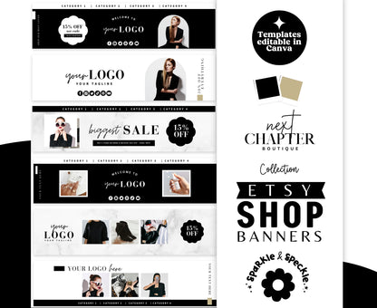 NEXT CHAPTER ETSY SHOP BANNERS