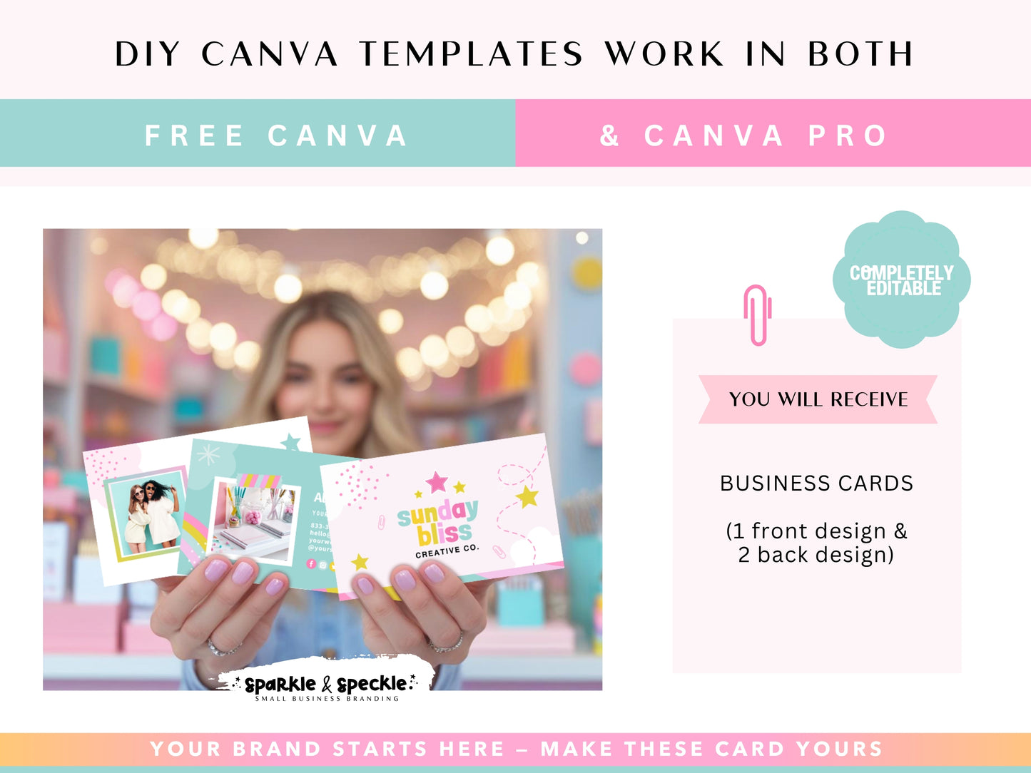 Blue Colorful Business Card Template