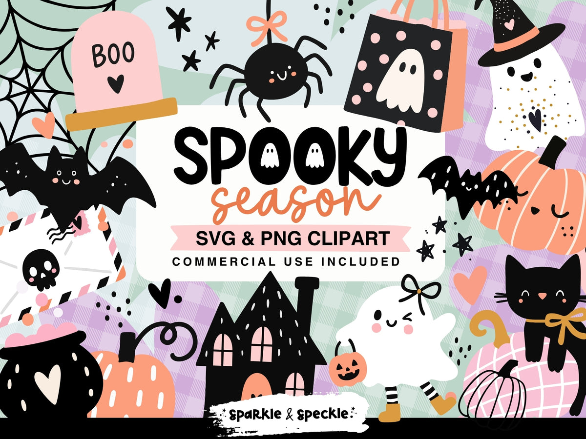 Cute Halloween Clipart Bundle