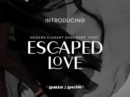 Escaped Love Font – Elegant Sans Serif for Branding