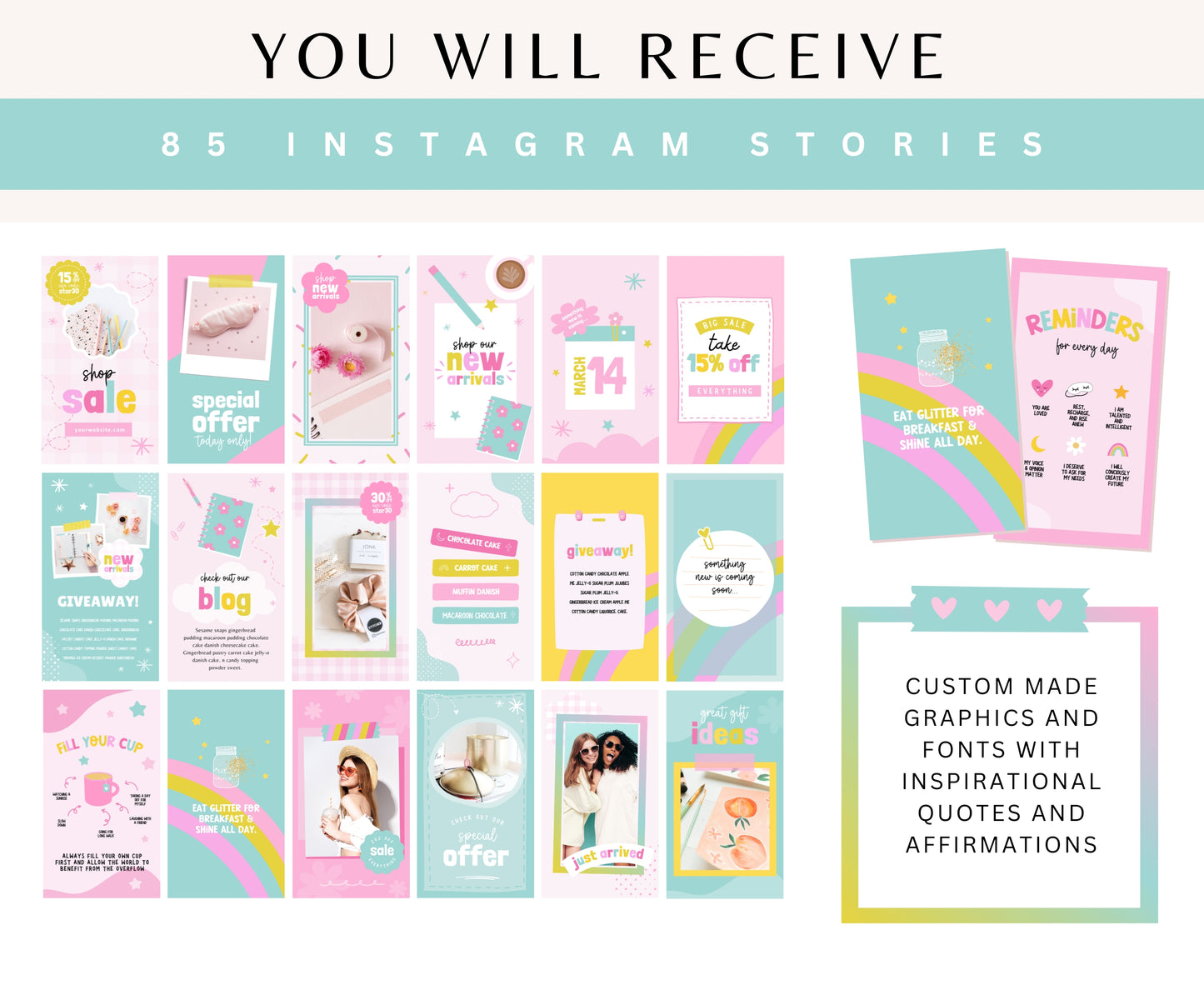 SUNDAY BLISS INSTAGRAM STORY TEMPLATES