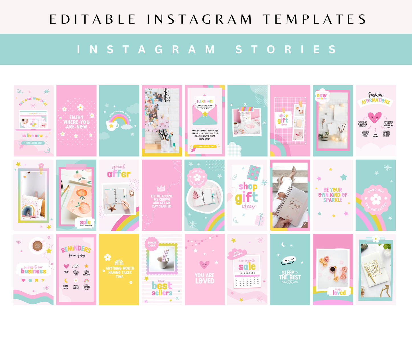 SUNDAY BLISS INSTAGRAM STORY TEMPLATES