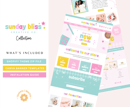 SUNDAY BLISS COLORFUL SHOPIFY THEME