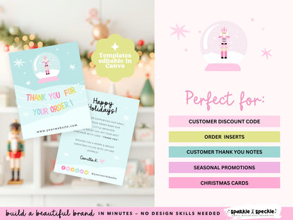 Pastel Christmas Thank You Card