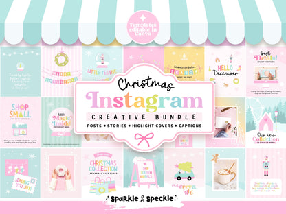 Pastel Christmas Instagram Templates