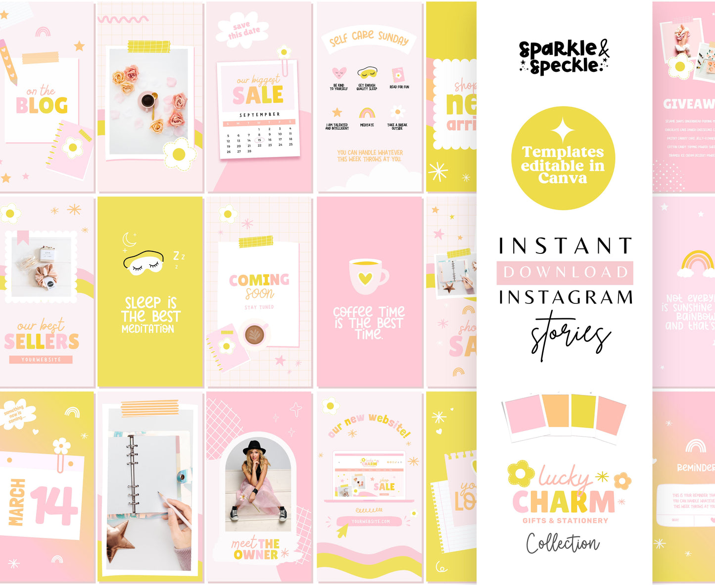 LUCKY CHARM INSTAGRAM STORIES TEMPLATES