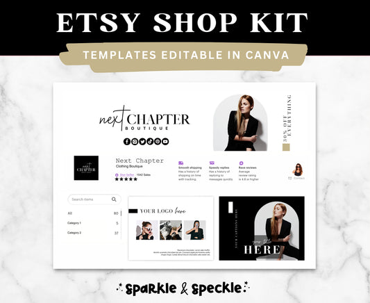 NEXT CHAPTER ETSY SHOP KIT TEMPLATES