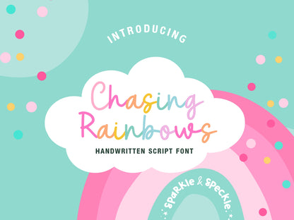 Chasing Rainbows Handwritten Script Font