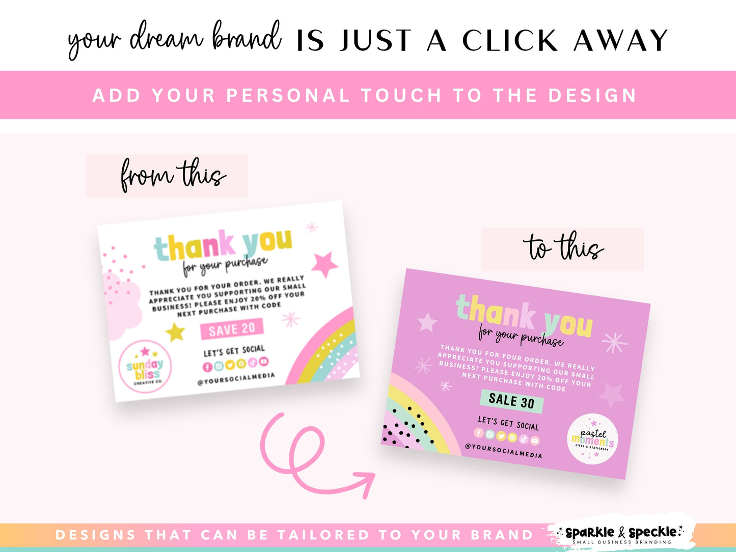 Colorful Thank You Card Template