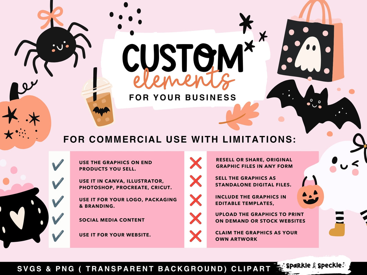 Cute Halloween Clipart Bundle