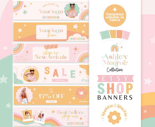 ASHLEY MONROE ETSY SHOP BANNERS