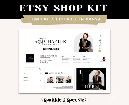 NEXT CHAPTER ETSY SHOP KIT TEMPLATES