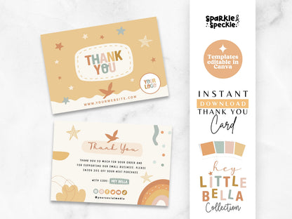 Earthy Thank You Card Template