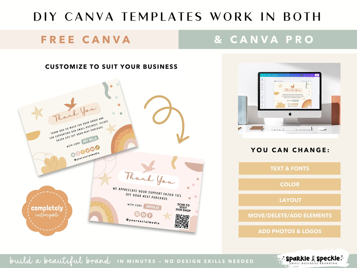 Earthy Thank You Card Template