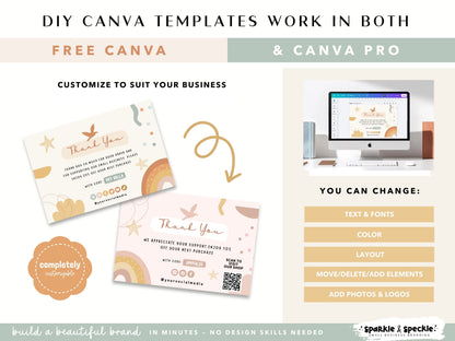 Earthy Thank You Card Template