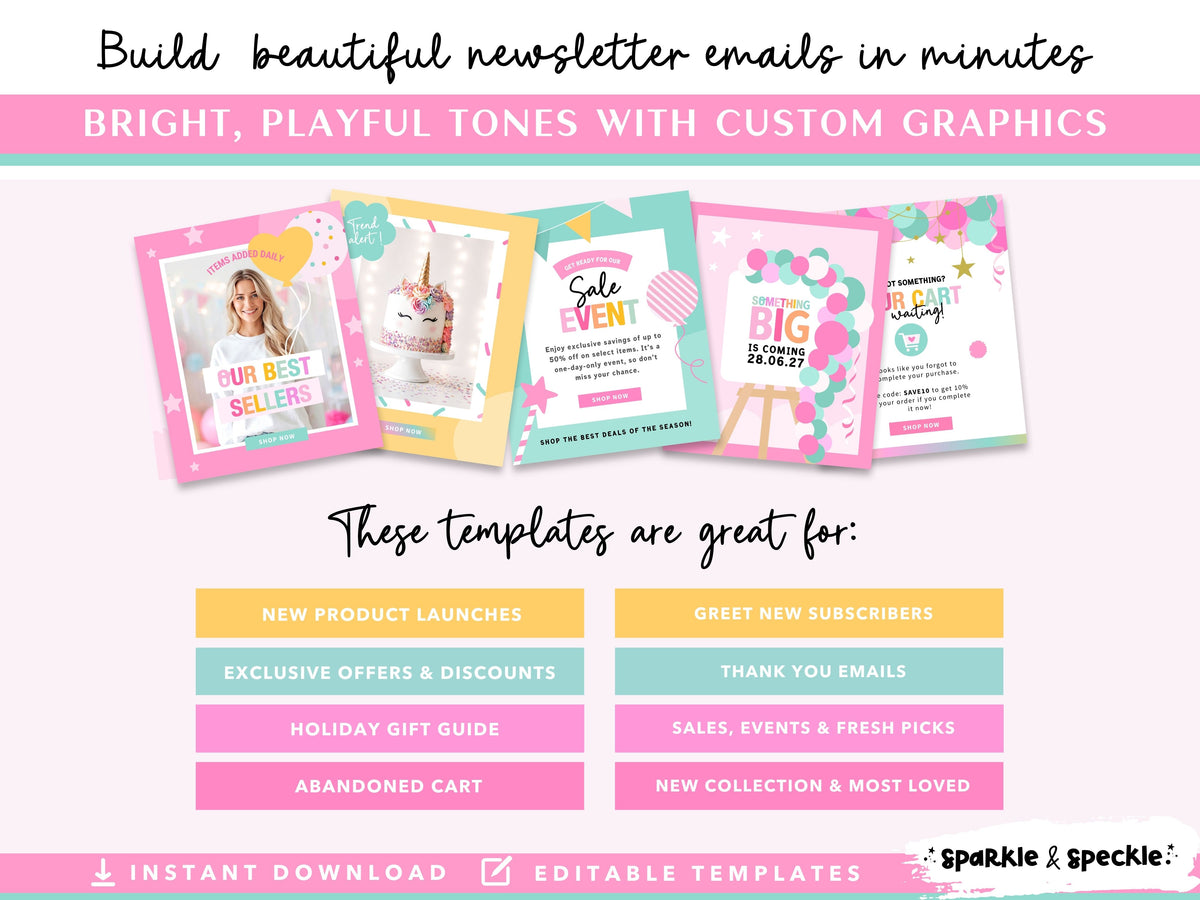 Party Shop Email Marketing Templates