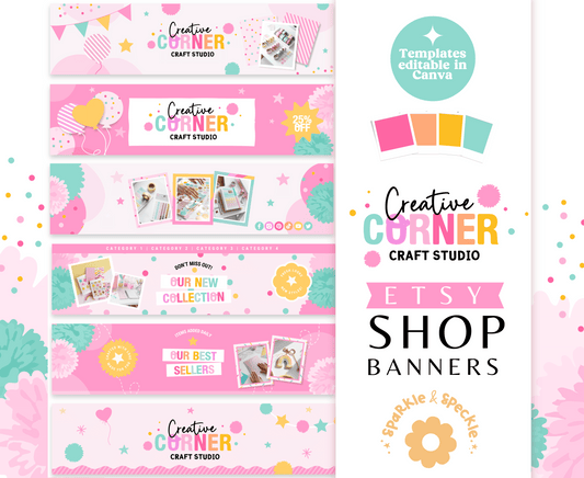 CREATIVE CORNER ETSY SHOP BANNERS