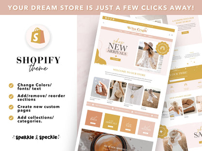 Coastal Boho Shopify Theme for Artisan & Lifestyle Brands