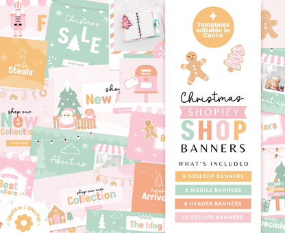 CHRISTMAS SHOPIFY STORE BANNERS