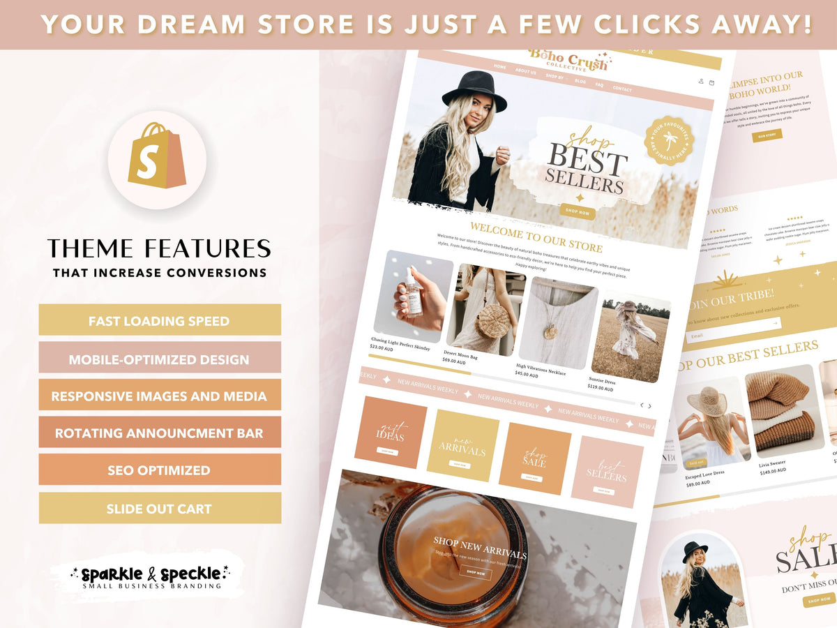 Coastal Boho Shopify Theme for Artisan & Lifestyle Brands