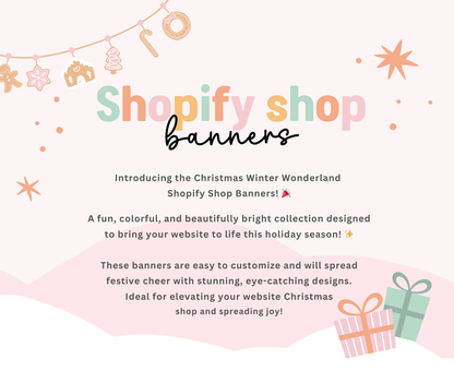 CHRISTMAS SHOPIFY STORE BANNERS