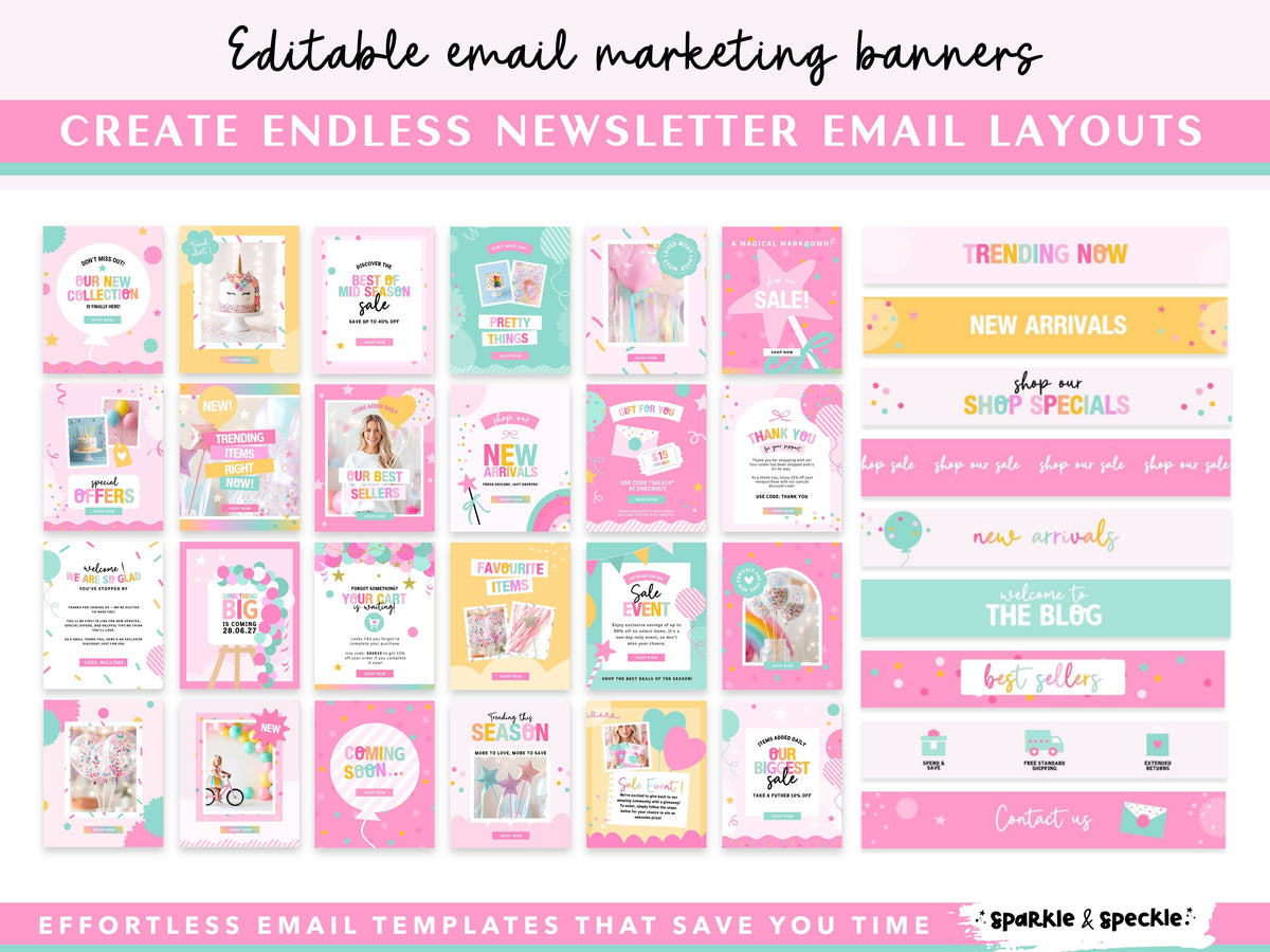 Party Shop Email Marketing Templates