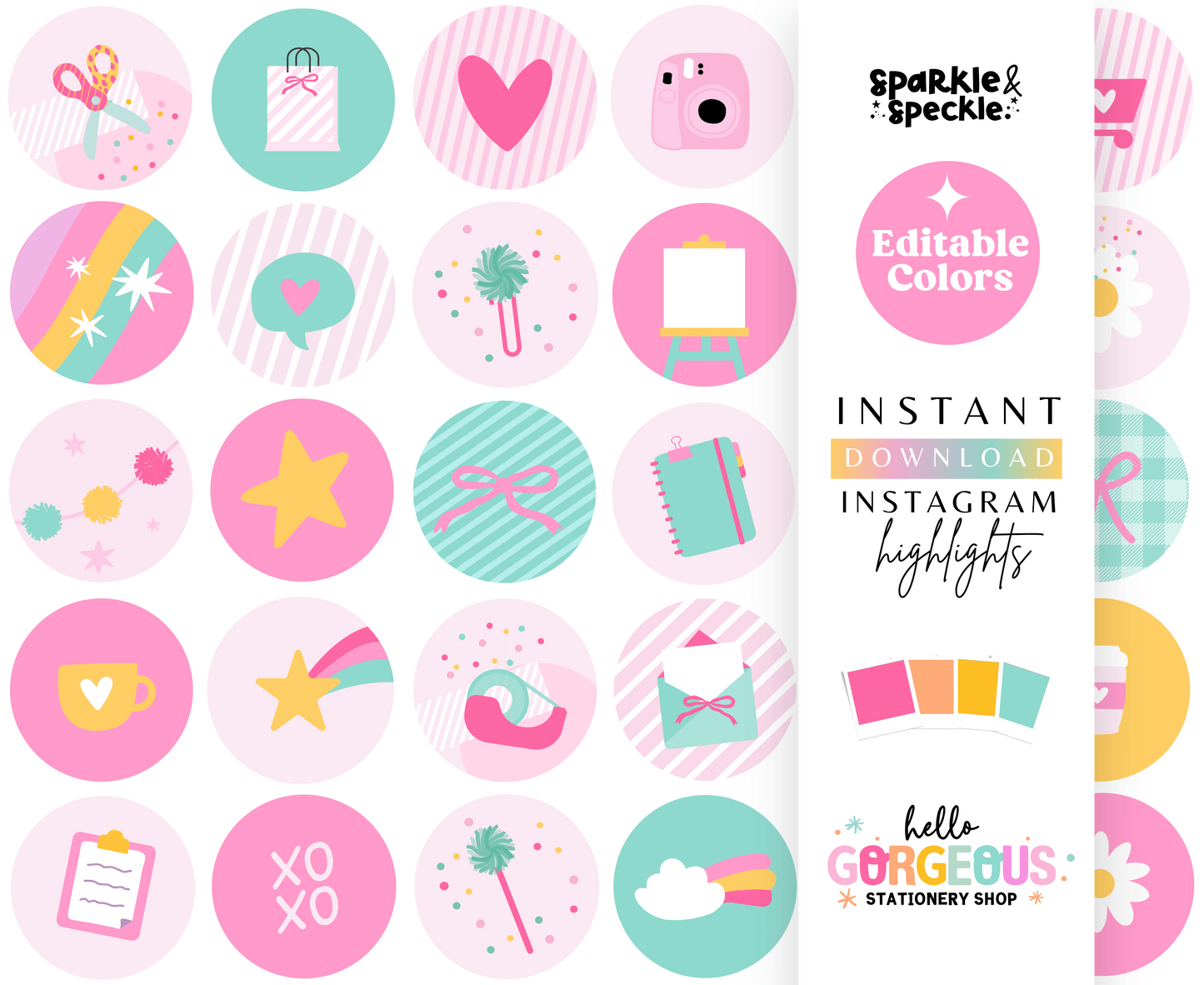 HELLO GORGEOUS INSTAGRAM HIGHLIGHT COVERS