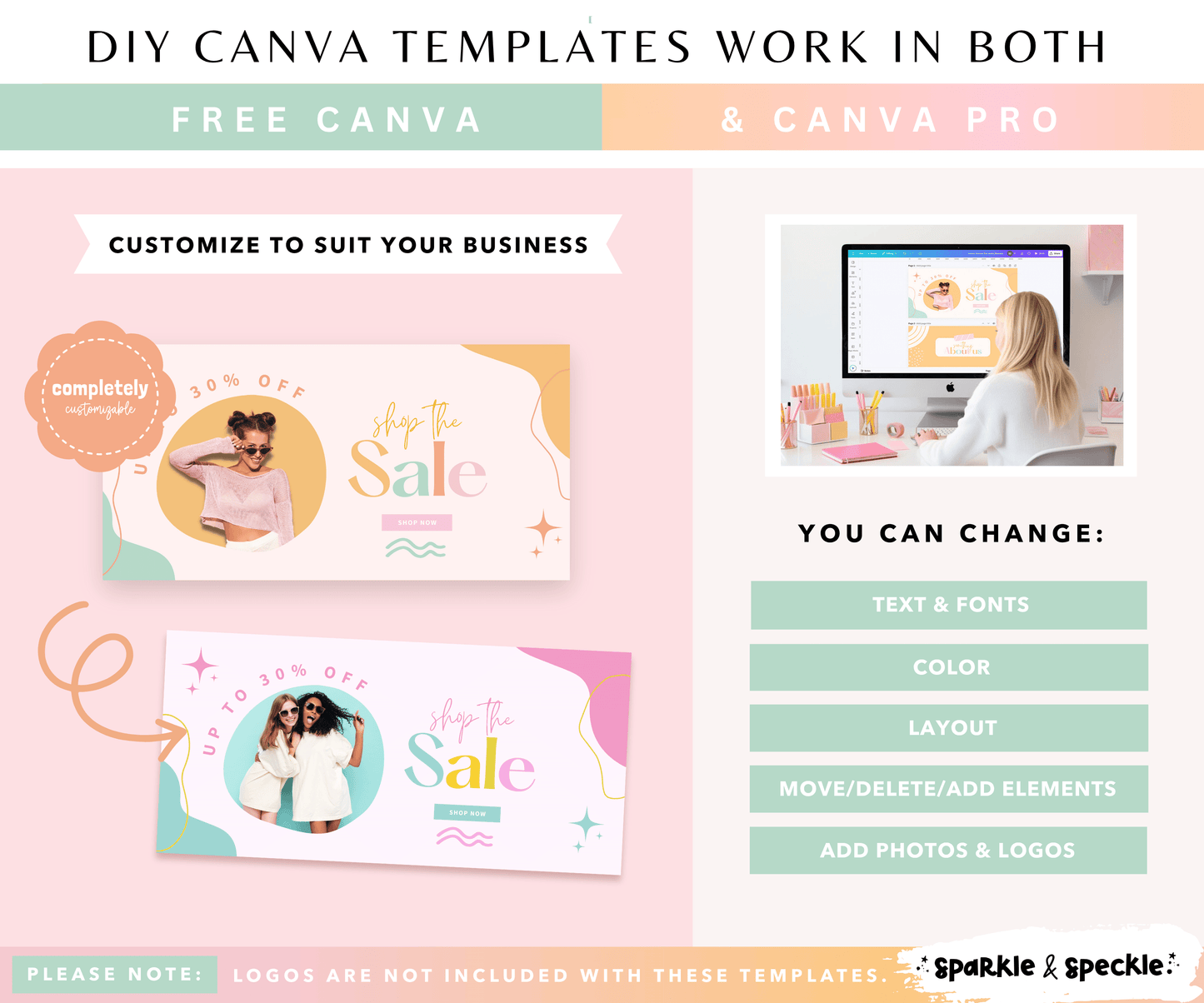 Rainbow Shopify Banner Templates