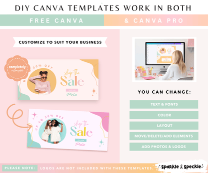 Rainbow Shopify Banner Templates