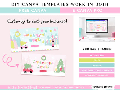 Pastel Christmas Shop Banner Templates