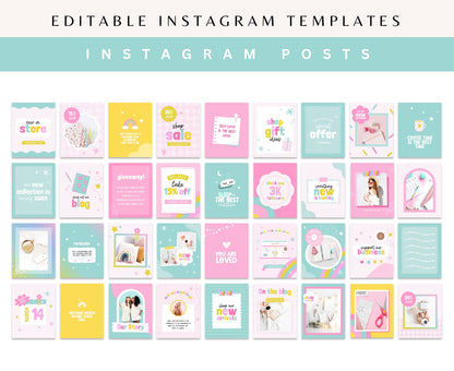 SUNDAY BLISS INSTAGRAM POSTS TEMPLATES