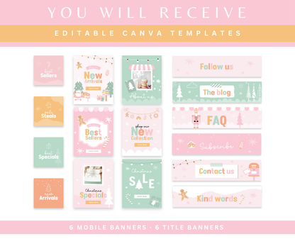 CHRISTMAS SHOPIFY STORE BANNERS