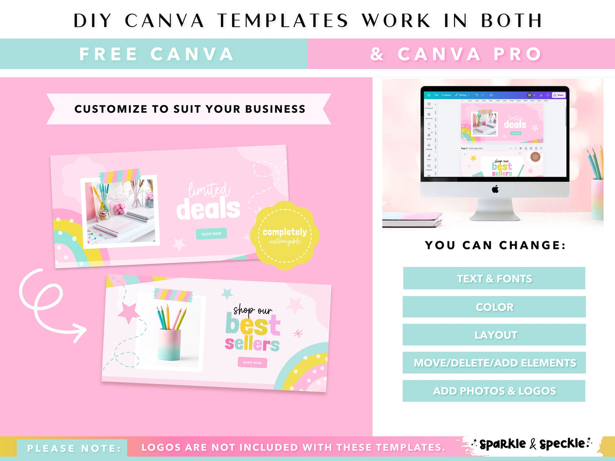 Pastel Shopify Banners