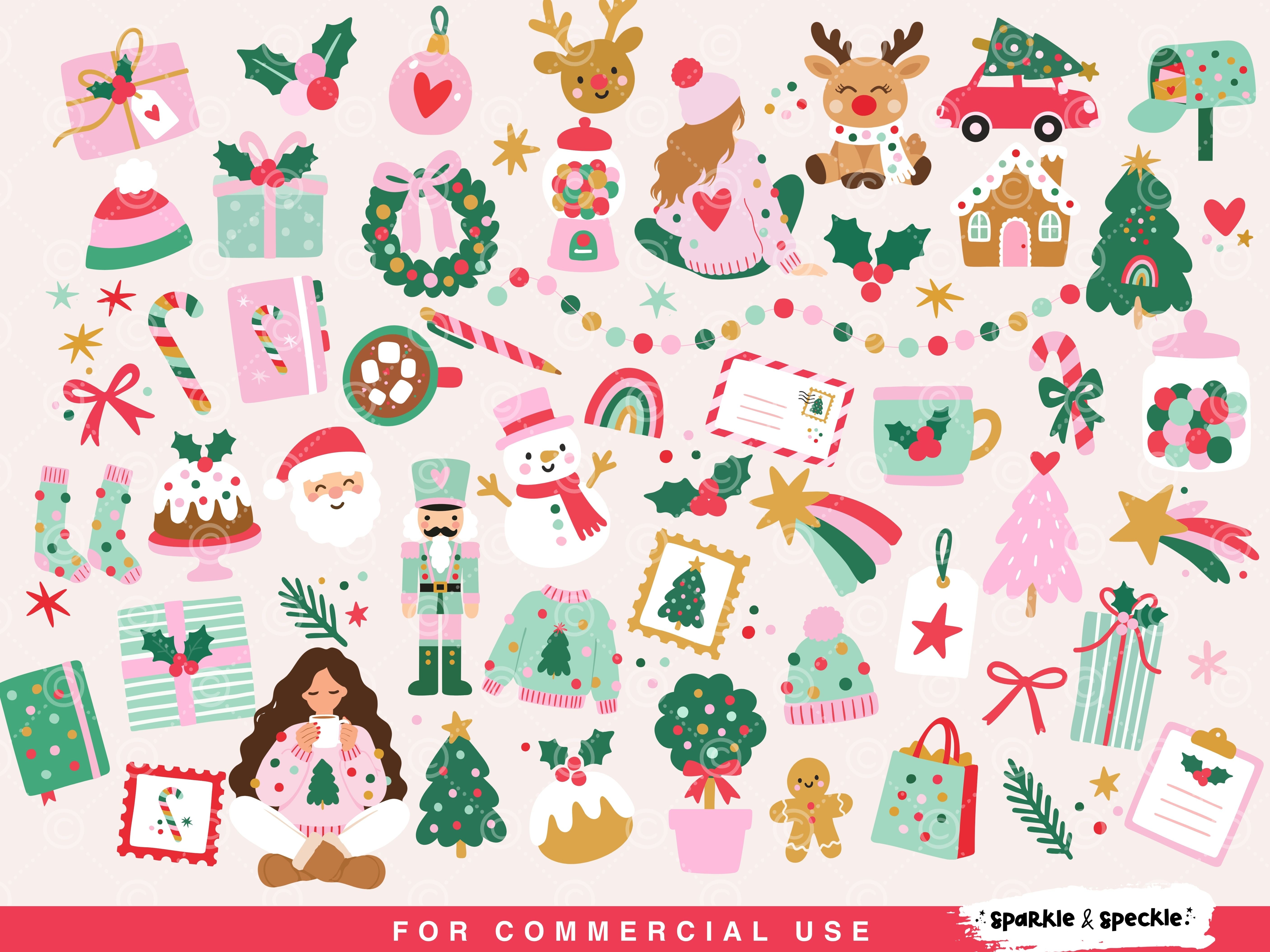 Christmas Clipart Bundle SVG & PNG