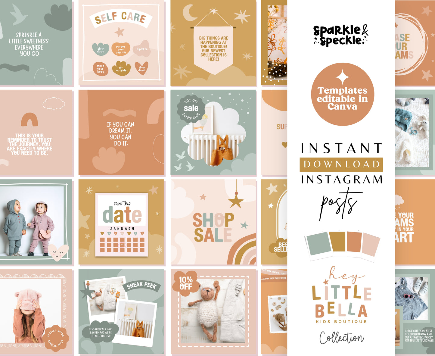 HEY LITTLE BELLA INSTAGRAM POST TEMPLATES