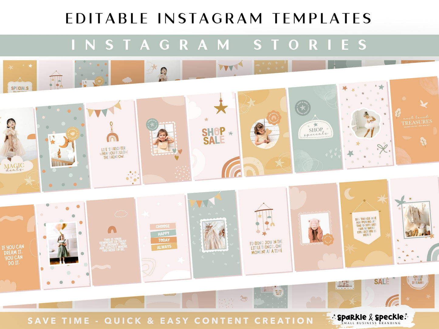 Earthy Boho Instagram Posts & Stories