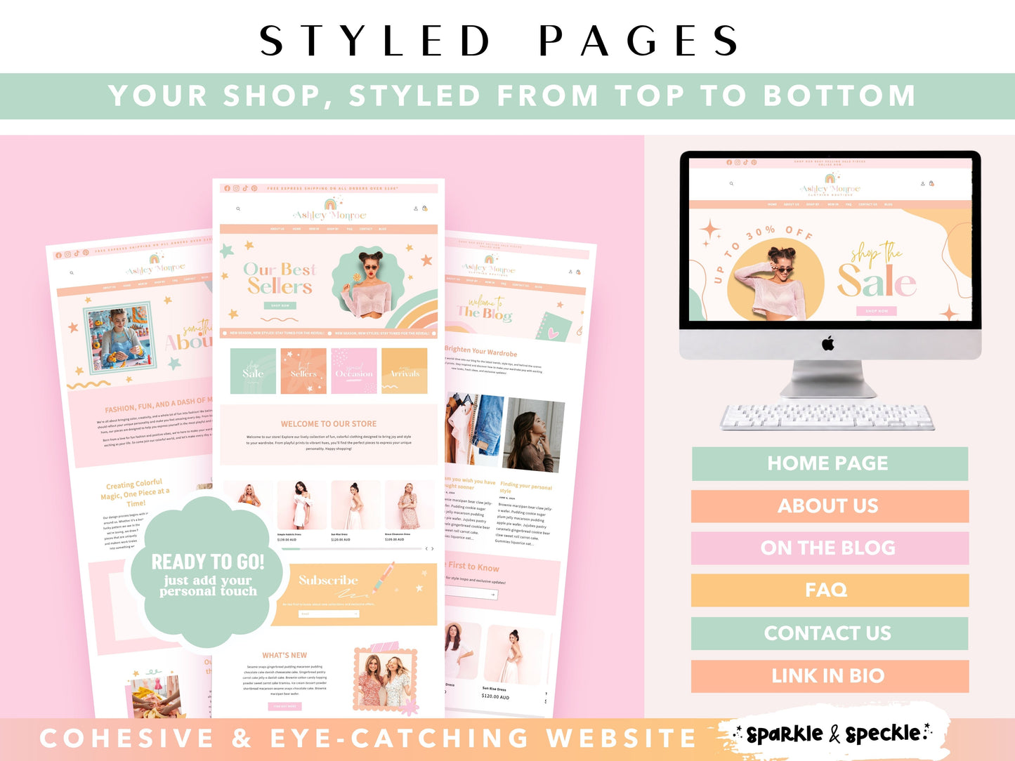 Rainbow Feminine Shopify Theme