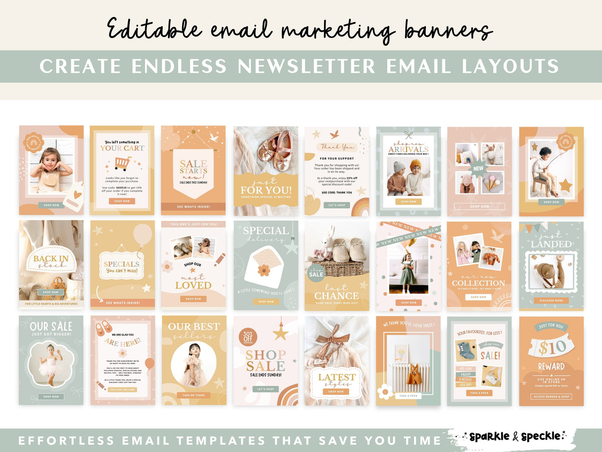 Kids Boutique Email Marketing Templates