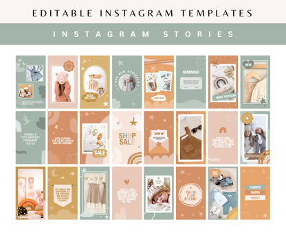 HEY LITTLE BELLA INSTAGRAM STORIES TEMPLATES