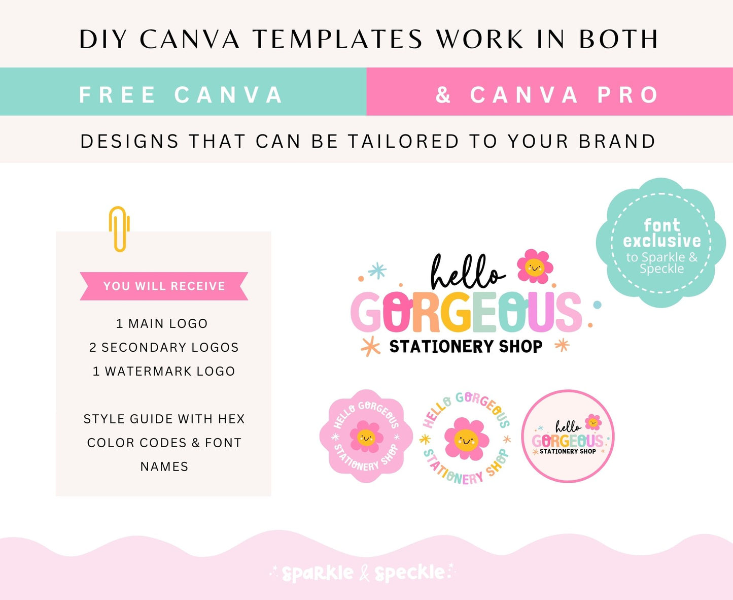 HELLO GORGEOUS LOGO TEMPLATE