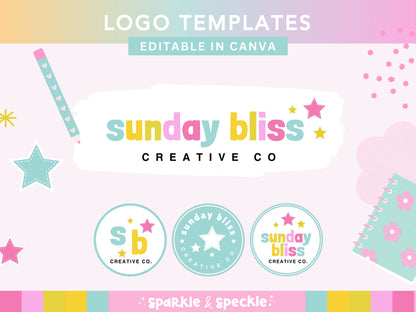 Sunday Bliss Logo Template