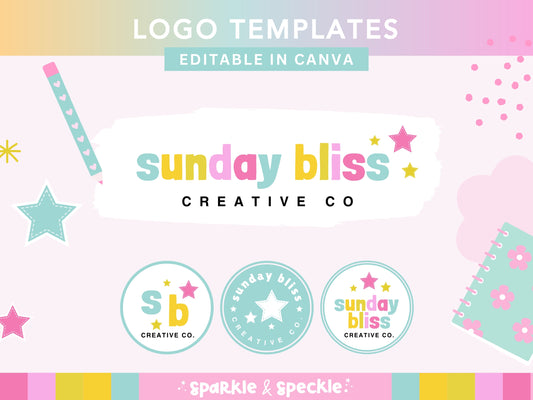 Sunday Bliss Logo Template