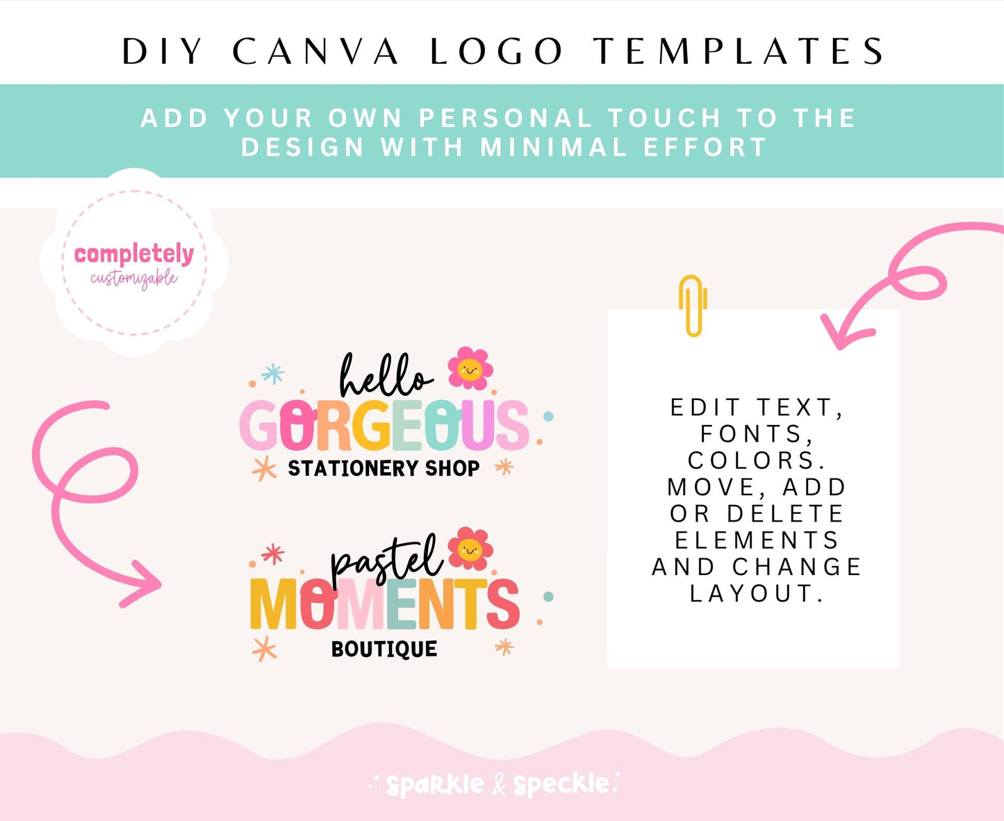 HELLO GORGEOUS LOGO TEMPLATE