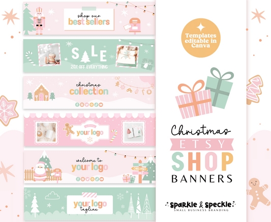 Christmas Etsy Shop Banners